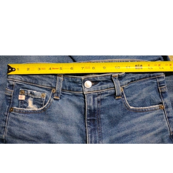 AG Adriano Goldschmied Jeans Womens 27 Blue Saige High Rise Straight - Picture 12 of 12